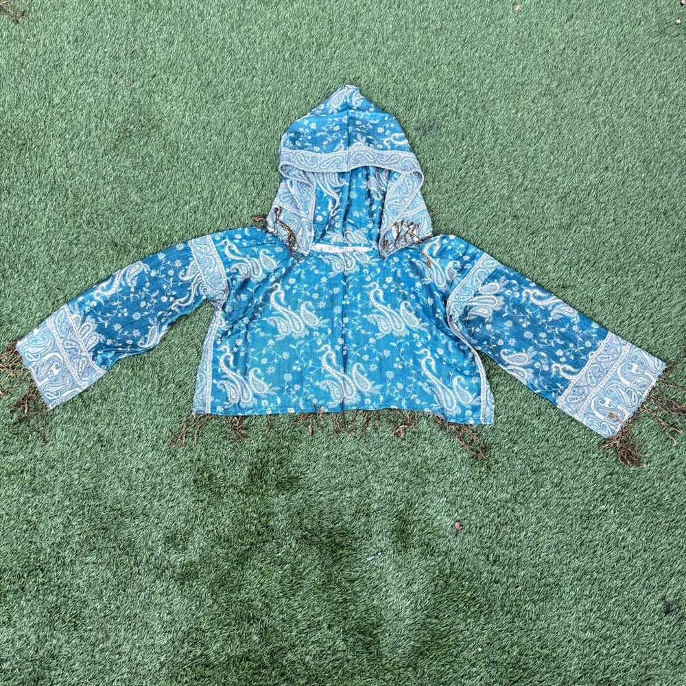 Cropped Pashmina Hoodie